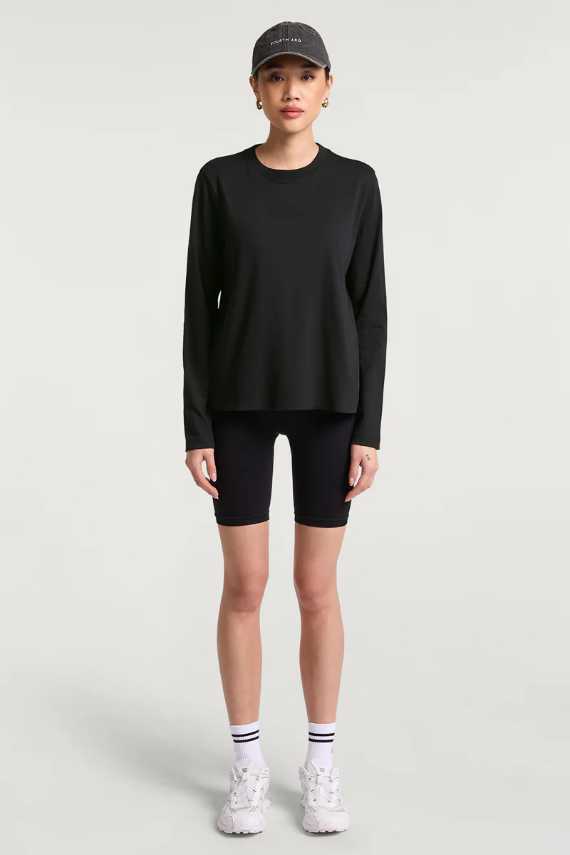 PARKER Long Sleeve Top Black